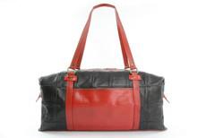 Weekend Bag | Leather & Fire-hose via Elvis & Kresse