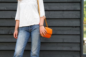 Crossbody Bag | Leather & Fire-hose from Elvis & Kresse