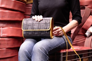 Crossbody Bag | Leather & Fire-hose from Elvis & Kresse