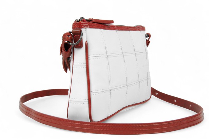 Crossbody Clutch Bag | Leather & Fire-hose from Elvis & Kresse