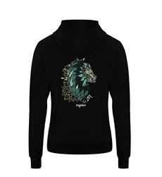 Damenhoodie Cecil Flow Schwarz mit Rückenprint van espero