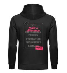 Herrenhoodie espero Change Schwarz mit Rückenprint van espero