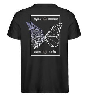 Herrenshirt Wings Flow Schwarz mit Rückenprint from espero