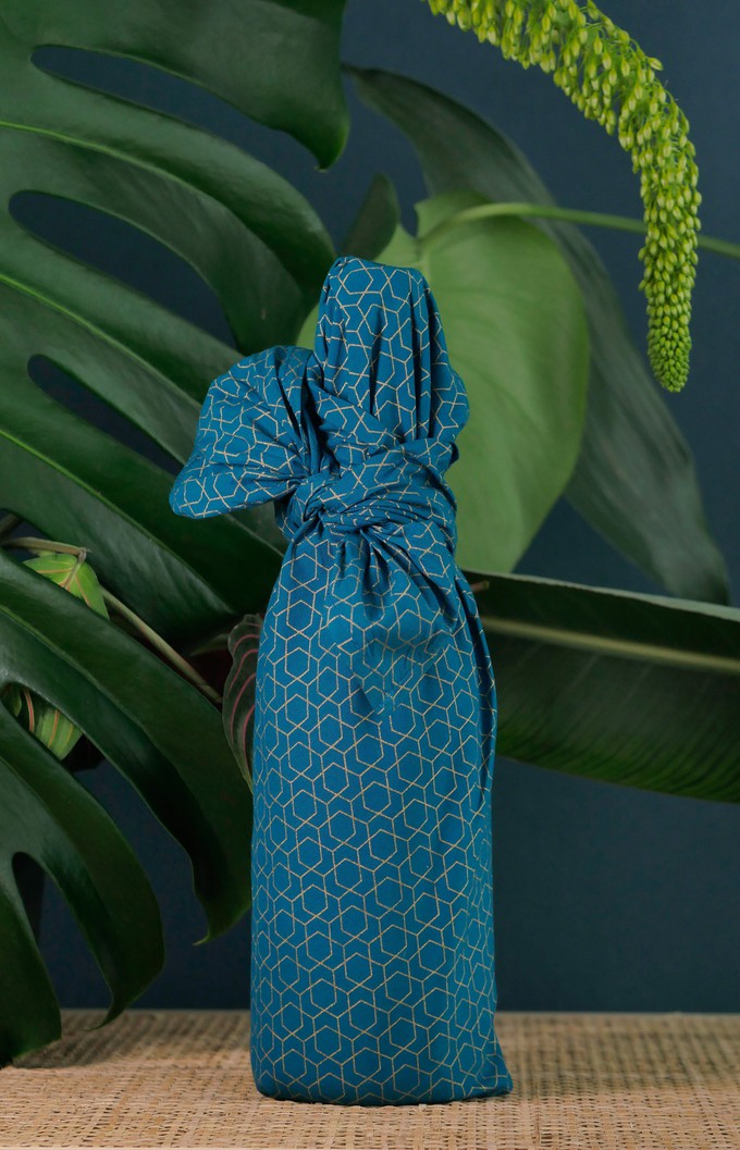 Ocean Fabric Gift Wrap Furoshiki Cloth - Single Sided from FabRap