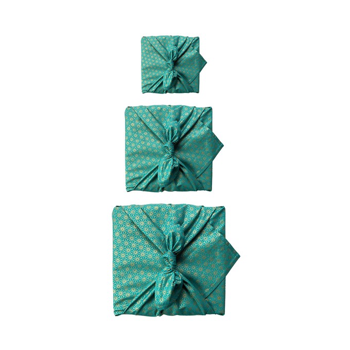 Furoshiki Fabric Gift Wrap - 3  Pack Single Sided Bundle from FabRap
