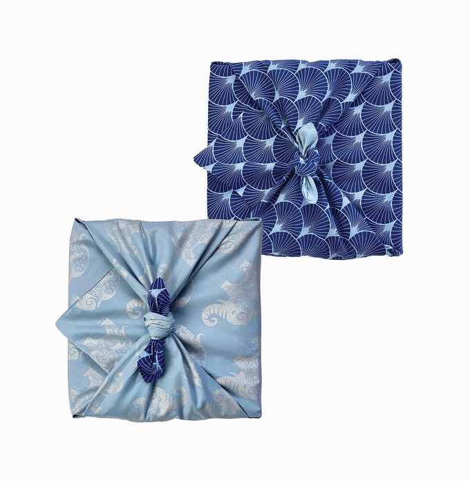 Large Furoshiki (75 x 75cm) - Double Sided Reversible from FabRap