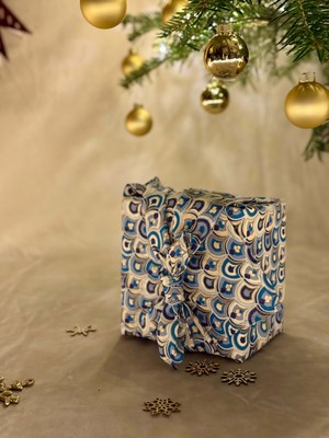 Furoshiki Gift Wrap - 3 Pack (Sizes Small, Medium & Large) Single Sided Bundle - Art Deco from FabRap