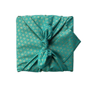Fabric Gift Wrap Furoshiki Cloth - Christmas 9 Piece Multi-style Single Sided from FabRap