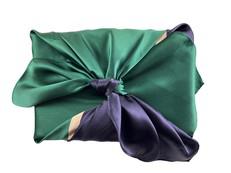 Furoshiki - Emerald Midnight - SILK FabRap Gift Wrapping via FabRap
