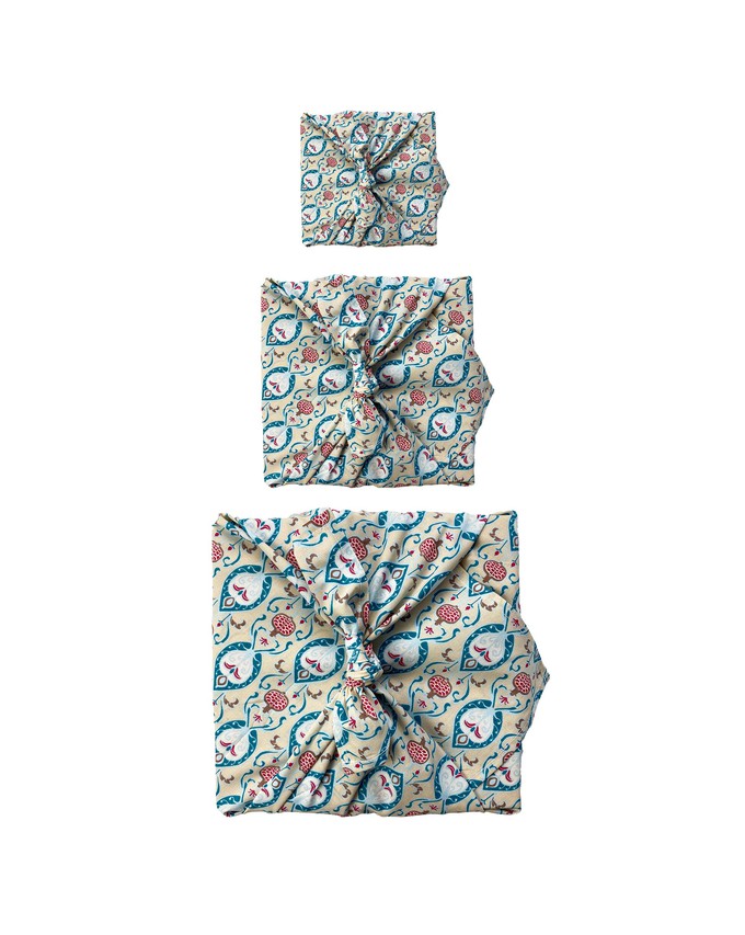 Furoshiki Fabric Gift Wrap - 3  Pack Single Sided Bundle from FabRap