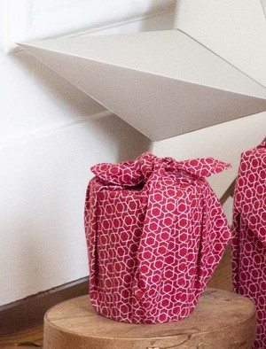 Furoshiki Cherry Fabric Gift Wrap from FabRap