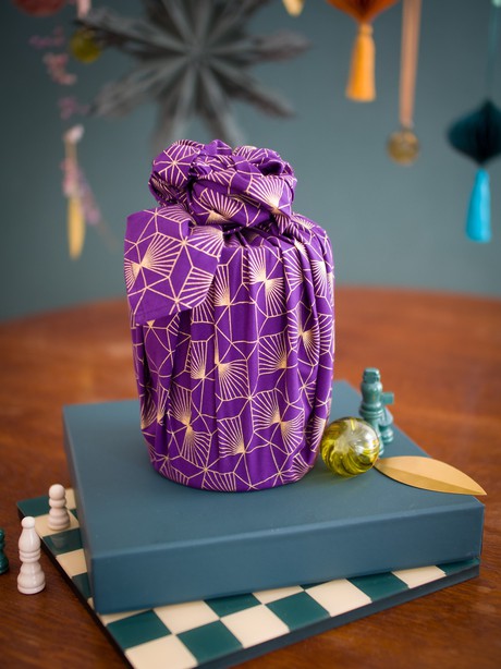 Plum Diamonds FabRap™ - Fabric Gift Wrap from FabRap