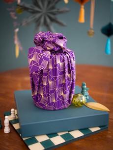 Plum Diamonds FabRap™ - Fabric Gift Wrap via FabRap