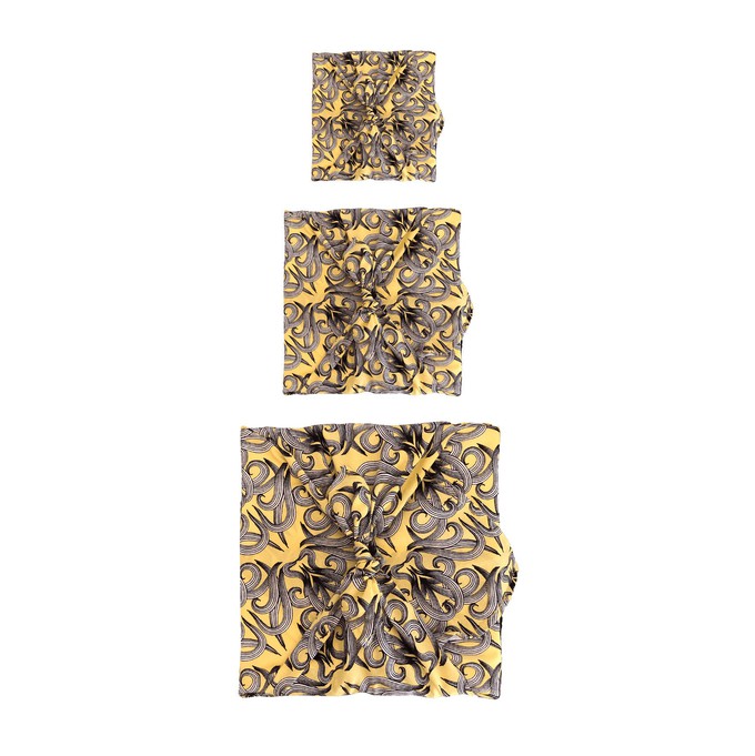 Furoshiki Fabric Gift Wrap - 3  Pack Single Sided Bundle from FabRap