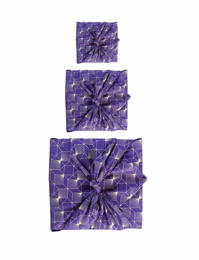 Furoshiki Gift Wrap Plum Diamonds FabRap™ - Fabric Gift Wrap from FabRap