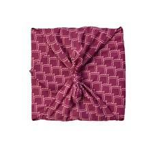 Maroon Arches Fabric Gift Wrap Furoshiki Cloth - Single Sided van FabRap
