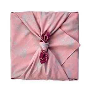 Fabric Gift Wrap Furoshiki Cloth - 9 Piece Blush Whales & Maroon Arches Bundle from FabRap