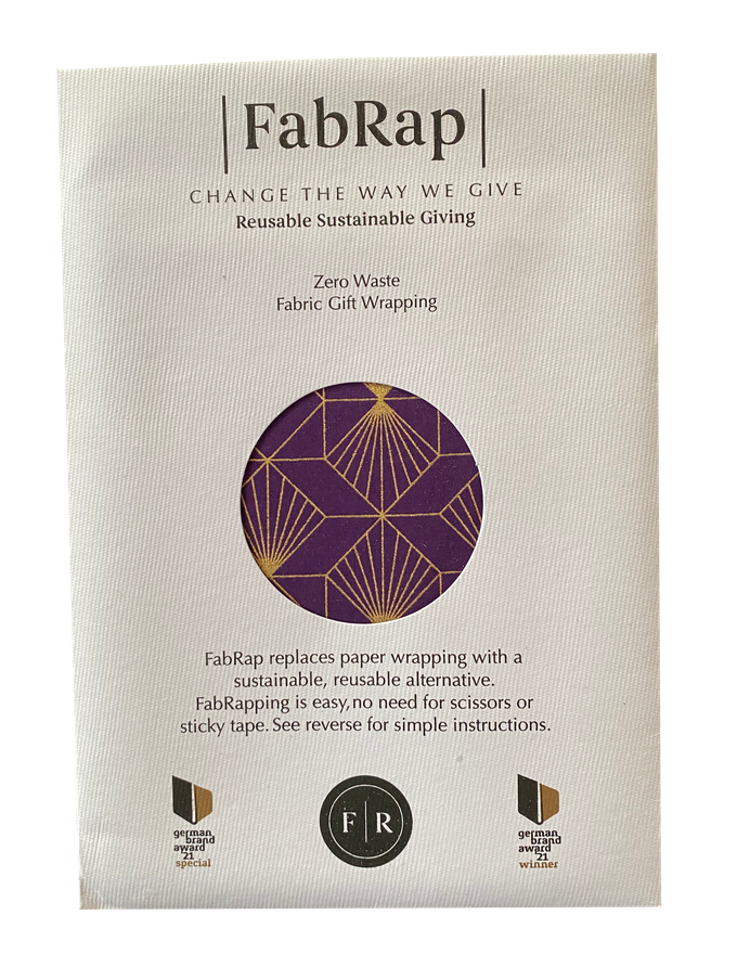 Furoshiki Gift Wrap Plum Diamonds FabRap™ - Fabric Gift Wrap from FabRap