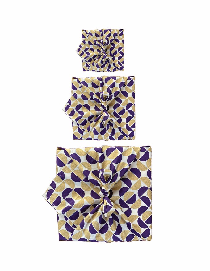 Furoshiki Fabric Gift Wrap - 3  Pack Single Sided Bundle from FabRap