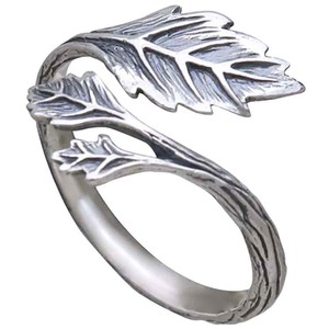 Zilveren ring bladeren from Fairy Positron