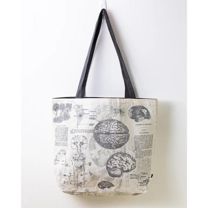 Schoudertas anatomie van het brein (wit) from Fairy Positron