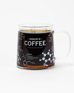 Glazen Mok “The Chemistry of Coffee” from Fairy Positron