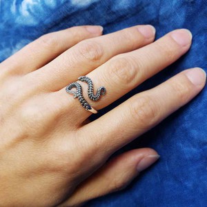 Zilveren ring octopusarmen from Fairy Positron