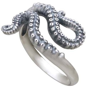 Zilveren ring octopusarmen from Fairy Positron