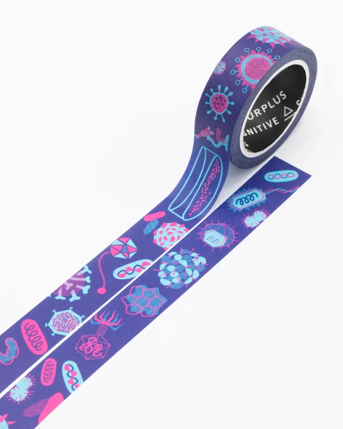 Washi-tape retro microbiologie from Fairy Positron