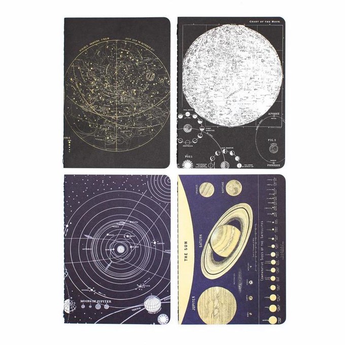 Set zaknotitieboekjes astronomie from Fairy Positron