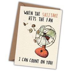 Wenskaart shiitake "I can count on you" via Fairy Positron