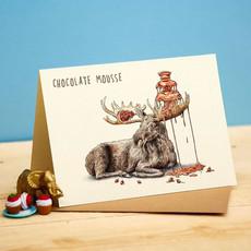 Wenskaart "Chocolate Moose" via Fairy Positron