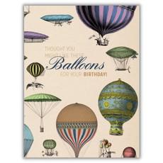 Wenskaart luchtballon "Thought you might like these balloons" van Fairy Positron