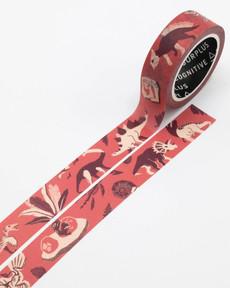 Washi-tape retro dino's via Fairy Positron