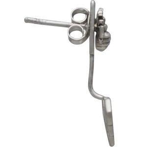 Zilveren oorbellen bij met honingraat from Fairy Positron