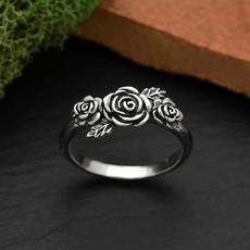 Zilveren ring rozen via Fairy Positron