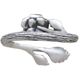 Zilveren ring roos from Fairy Positron