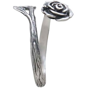 Zilveren ring roos from Fairy Positron