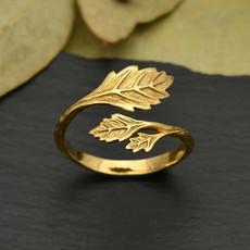 Bronzen ring bladeren via Fairy Positron