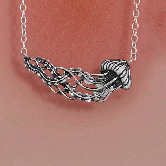 Zilveren halsketting kwal from Fairy Positron