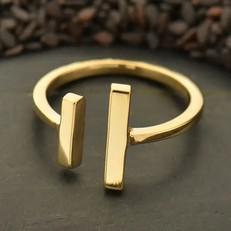 Bronzen ring balkjes via Fairy Positron