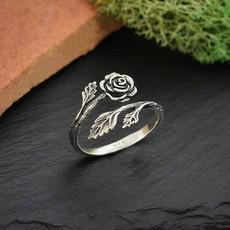 Zilveren ring roos via Fairy Positron