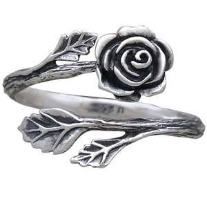 Zilveren ring roos from Fairy Positron