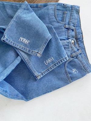 Personalise Fanfare Label Plain Jeans from Fanfare Label