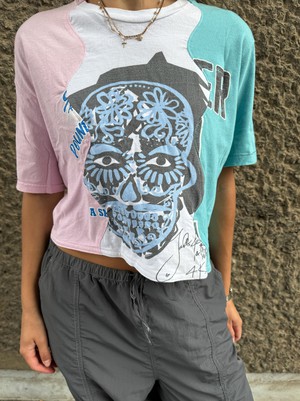 Amber Vintage Spliced Crop Top size 8/10 from Fanfare Label Amber Vintage Spliced Crop Top size 8/10 from Fanfare Label