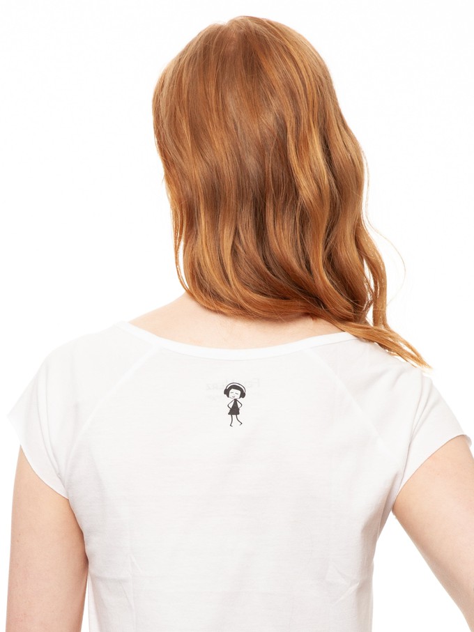 Cap sleeve white from FellHerz T-Shirts - bio, fair & vegan