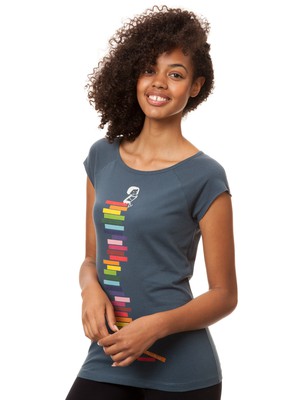 Books Girl Cap Sleeve thundercloud from FellHerz T-Shirts - bio, fair & vegan