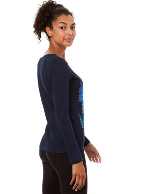 Wood long sleeve navy from FellHerz T-Shirts - bio, fair & vegan