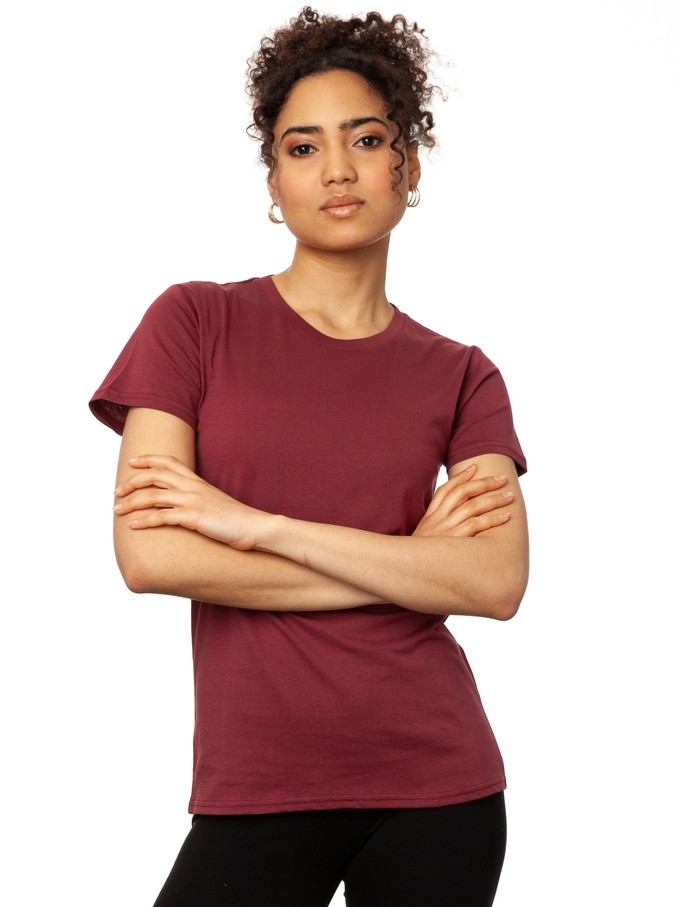 T shirt burgundy from FellHerz T-Shirts - bio, fair & vegan