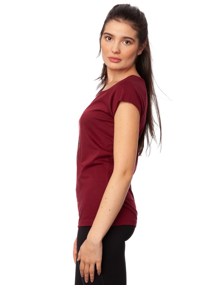 Lucky Clover Cap Sleeve ruby from FellHerz T-Shirts - bio, fair & vegan